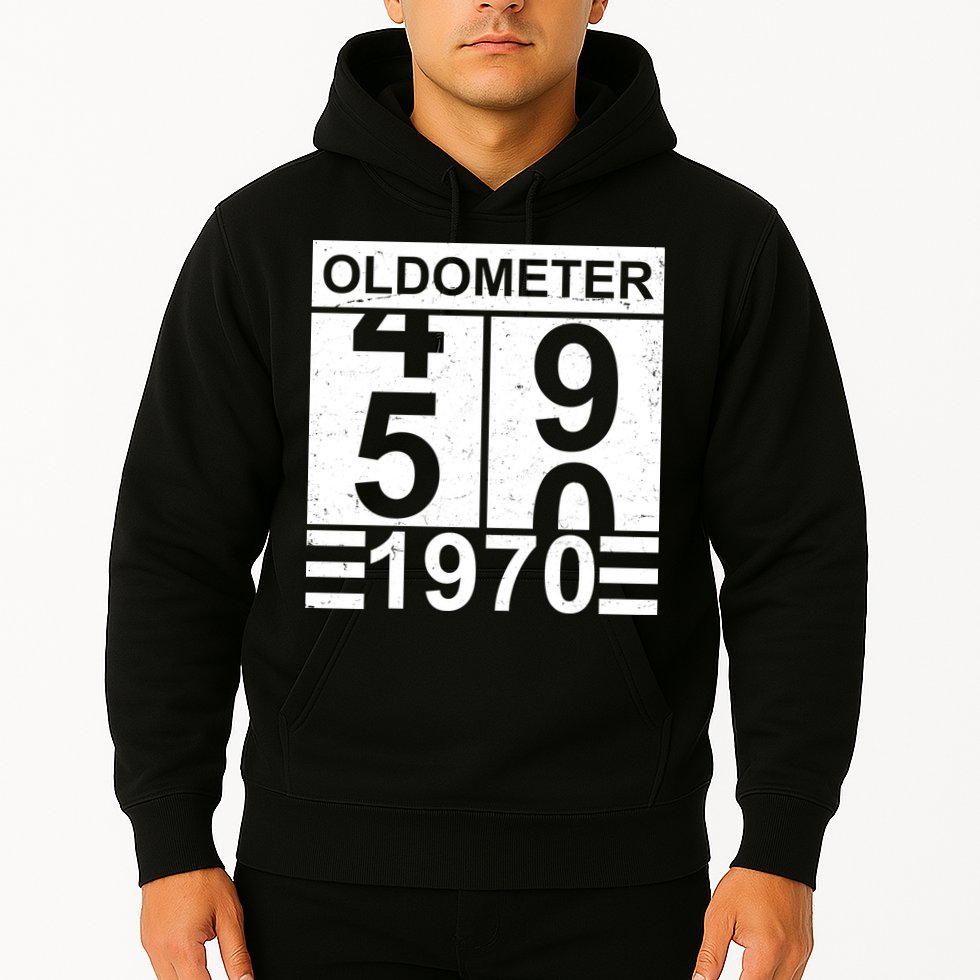 Vintage Oldometer 1970 50th Birthday Hoodie