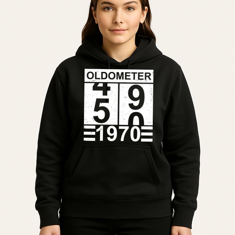 Vintage Oldometer 1970 50th Birthday Hoodie