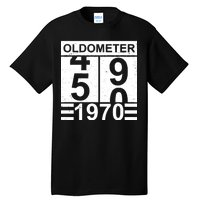 Vintage Oldometer 1970 50th Birthday Tall T-Shirt