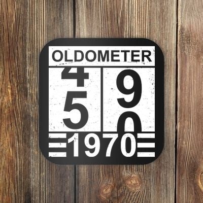 Vintage Oldometer 1970 50th Birthday Coaster