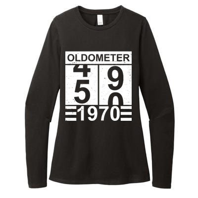 Vintage Oldometer 1970 50th Birthday Womens CVC Long Sleeve Shirt