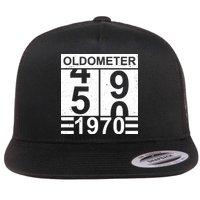 Vintage Oldometer 1970 50th Birthday Flat Bill Trucker Hat