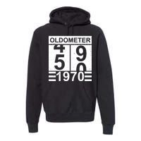 Vintage Oldometer 1970 50th Birthday Premium Hoodie