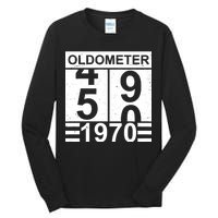 Vintage Oldometer 1970 50th Birthday Tall Long Sleeve T-Shirt