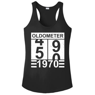 Vintage Oldometer 1970 50th Birthday Ladies PosiCharge Competitor Racerback Tank