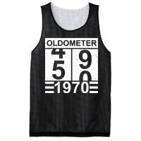 Vintage Oldometer 1970 50th Birthday Mesh Reversible Basketball Jersey Tank