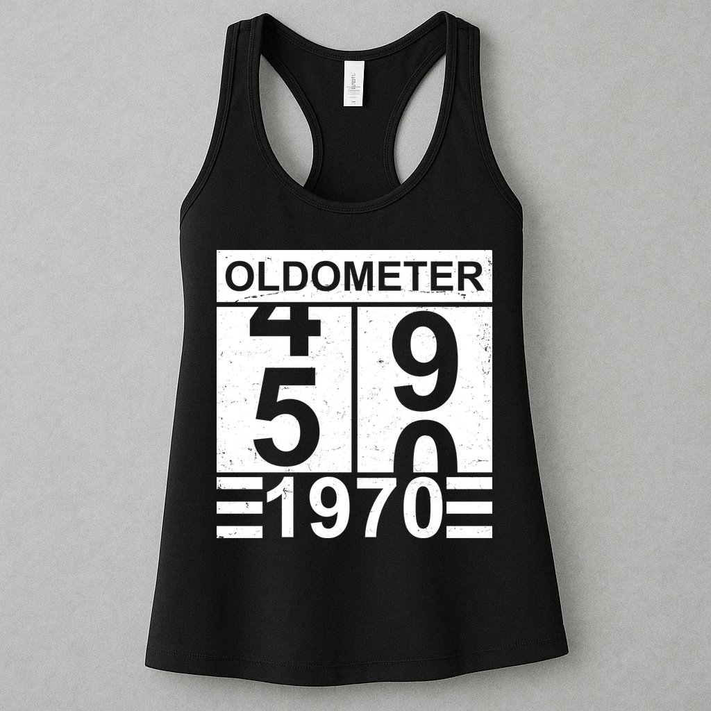 Vintage Oldometer 1970 50th Birthday Womens Tank Top