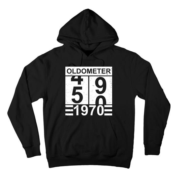 Vintage Oldometer 1970 50th Birthday Tall Hoodie