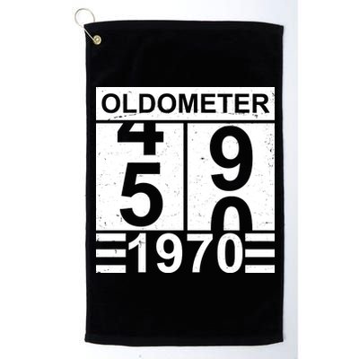 Vintage Oldometer 1970 50th Birthday Platinum Collection Golf Towel