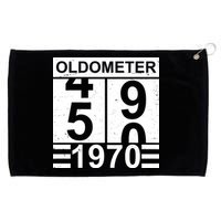 Vintage Oldometer 1970 50th Birthday Grommeted Golf Towel