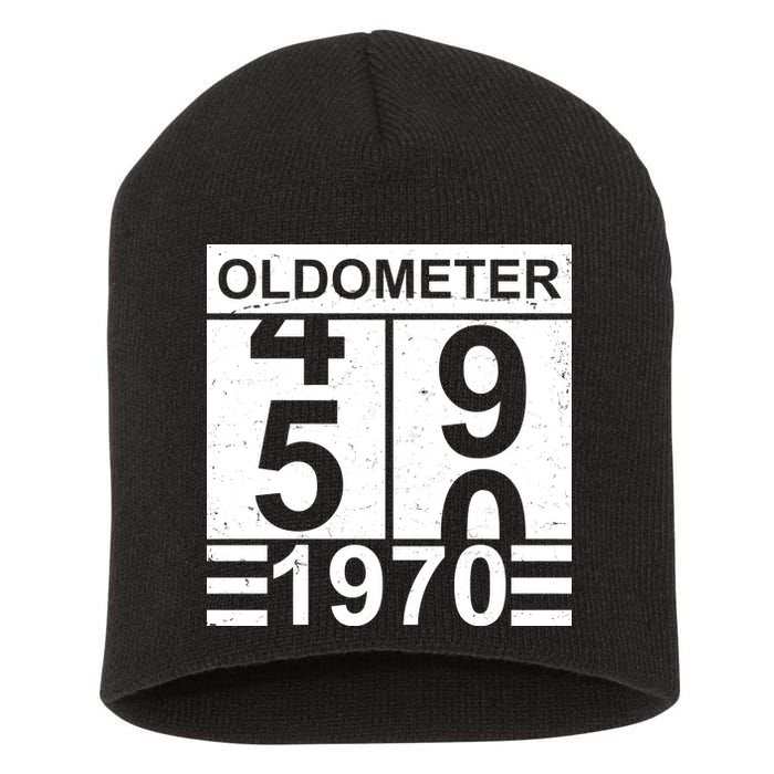 Vintage Oldometer 1970 50th Birthday Short Acrylic Beanie