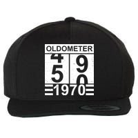 Vintage Oldometer 1970 50th Birthday Wool Snapback Cap