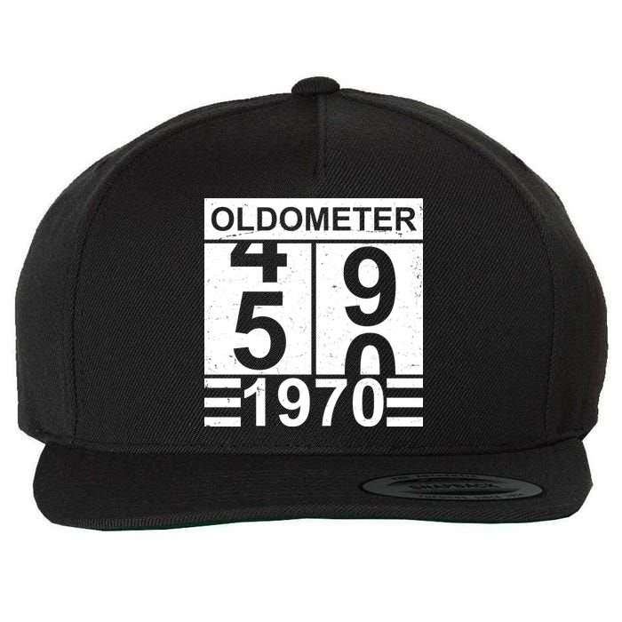 Vintage Oldometer 1970 50th Birthday Wool Snapback Cap