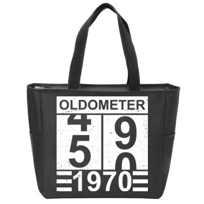 Vintage Oldometer 1970 50th Birthday Zip Tote Bag