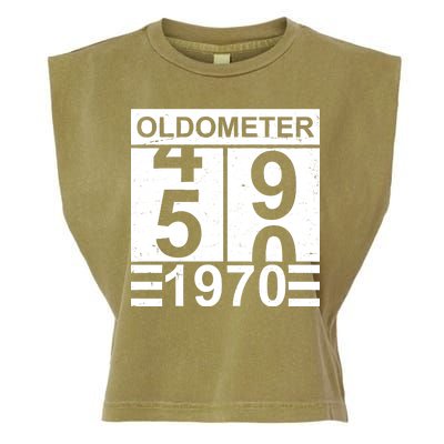 Vintage Oldometer 1970 50th Birthday Garment-Dyed Women's Muscle Tee