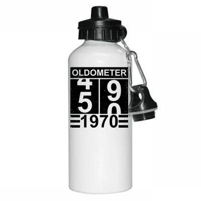 Vintage Oldometer 1970 50th Birthday Aluminum Water Bottle