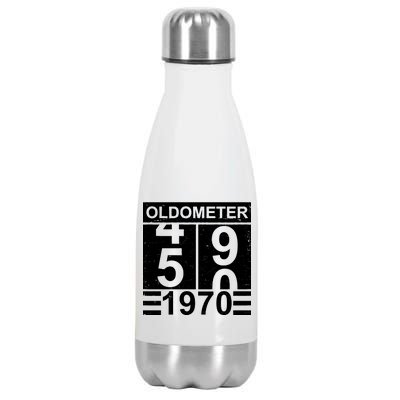 Vintage Oldometer 1970 50th Birthday Stainless Steel Insulated Water Bottle