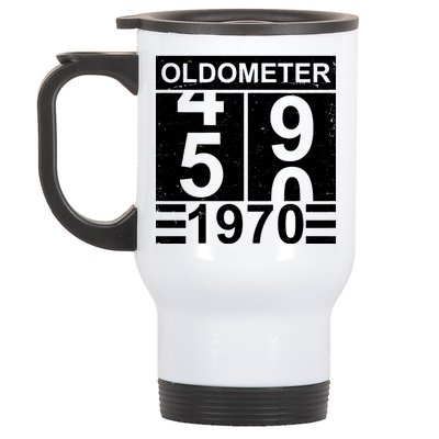 Vintage Oldometer 1970 50th Birthday Stainless Steel Travel Mug