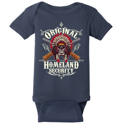 Vintage Original Homeland Security 2nd Amendment Baby Bodysuit
