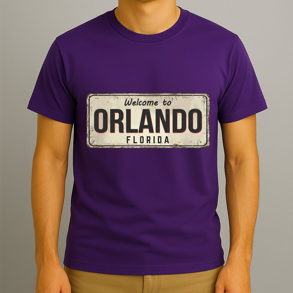 Vintage Orlando Metal Sign T-Shirt