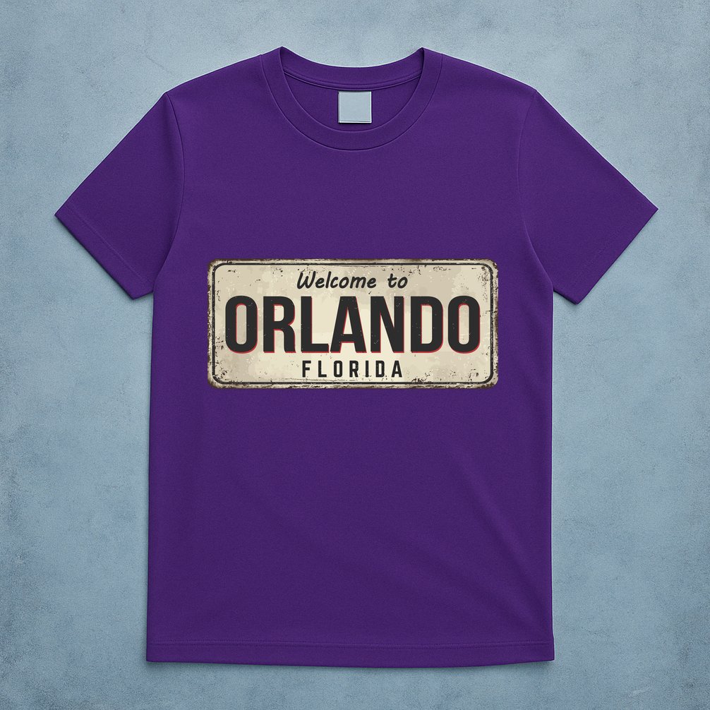 Vintage Orlando Metal Sign T-Shirt