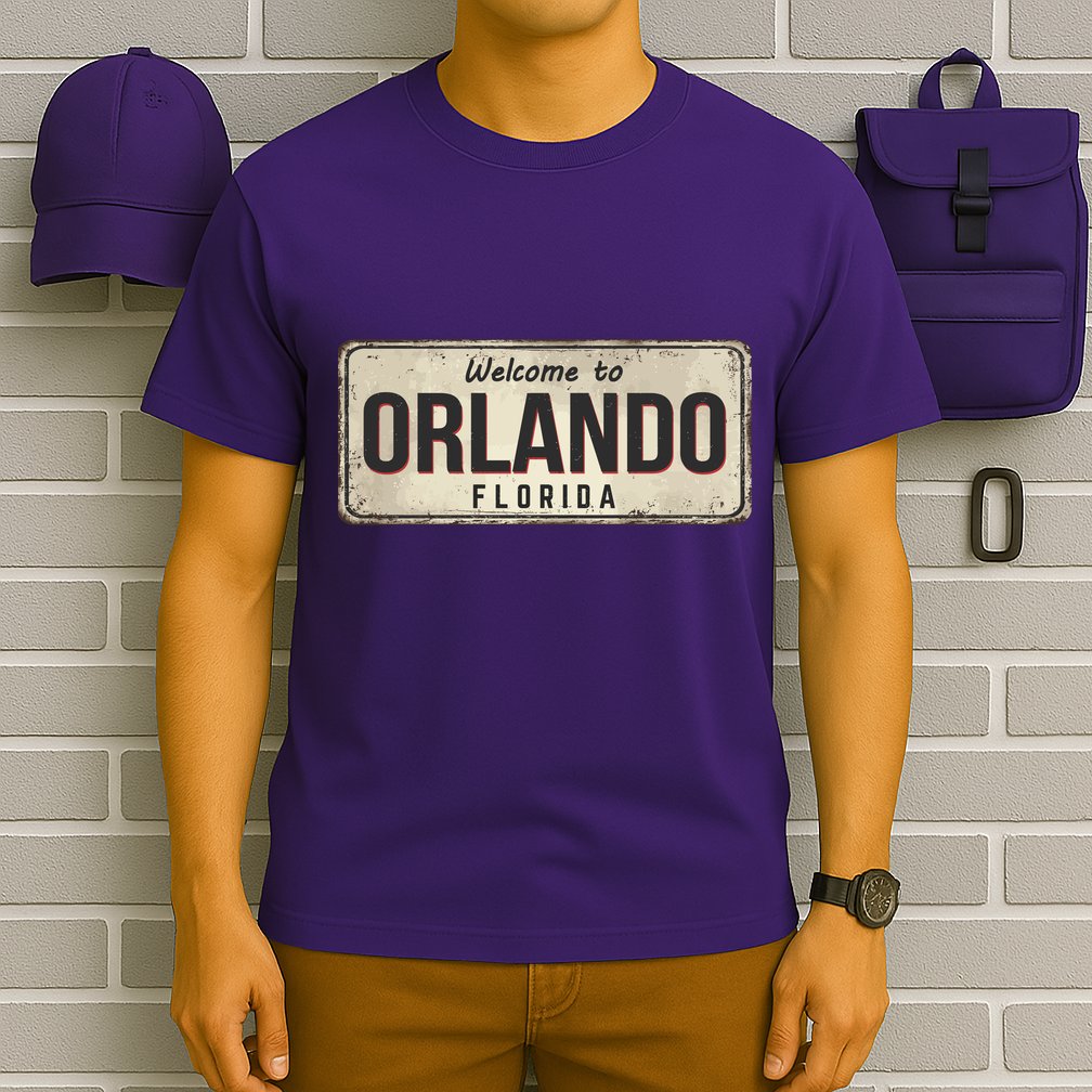 Vintage Orlando Metal Sign T-Shirt