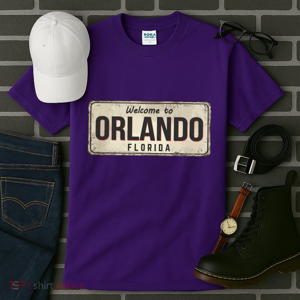 Vintage Orlando Metal Sign Tall T-Shirt