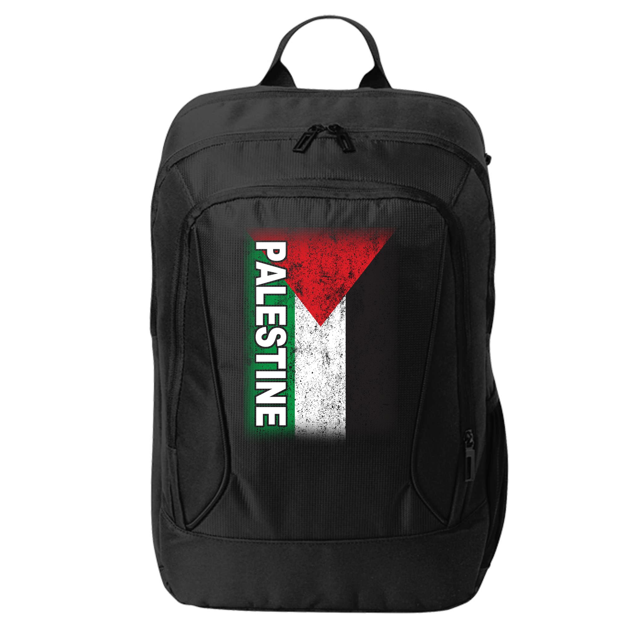 Vintage Palestine Flag Support Distressed City Backpack