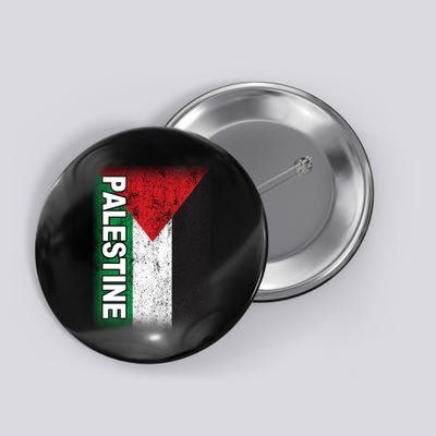Vintage Palestine Flag Support Distressed Button