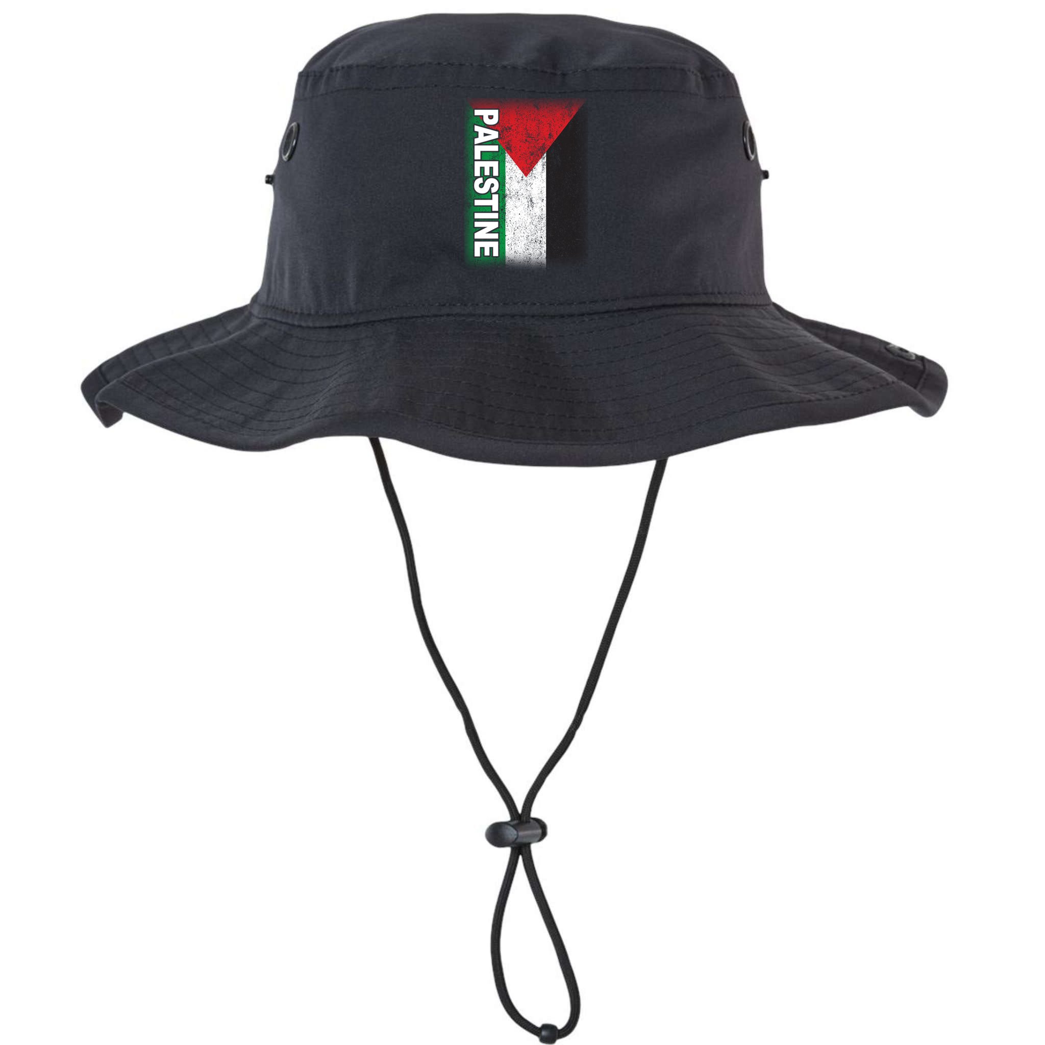 Vintage Palestine Flag Support Distressed Bucket Hat