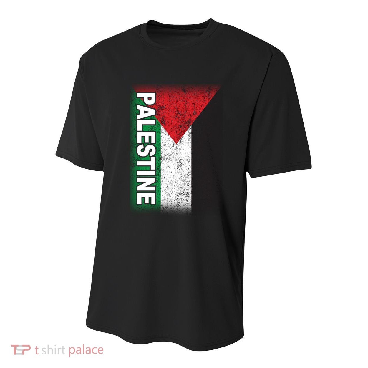 Vintage Palestine Flag Support Distressed Youth Performance Sprint T-Shirt