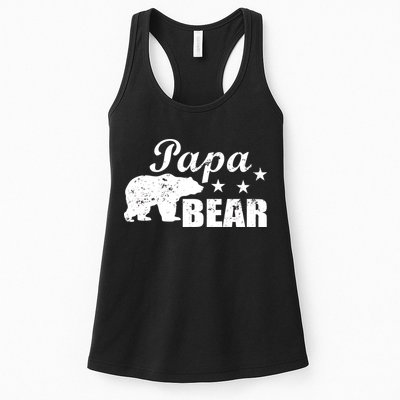 Vintage Papa Bear Womens Tank Top
