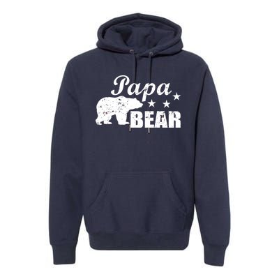 Vintage Papa Bear Premium Hoodie