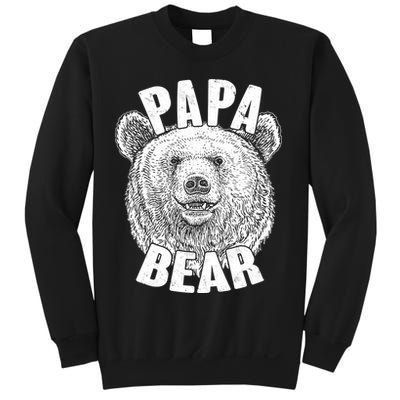 Vintage Papa Bear Father  Sweatshirt