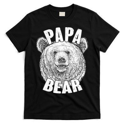 Vintage Papa Bear Father  T-Shirt