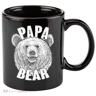 Vintage Papa Bear Father  11oz C Handle Ceramic Mug