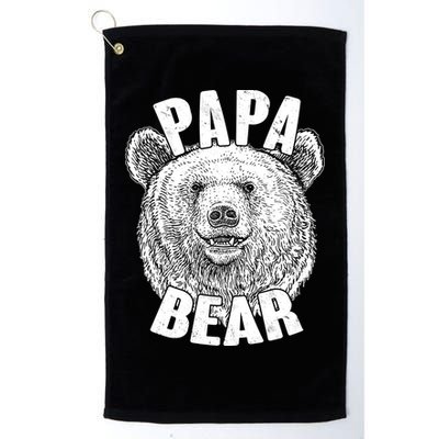 Vintage Papa Bear Father  Golf Towel