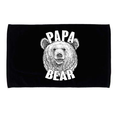 Vintage Papa Bear Father  Microfiber Hand Towel