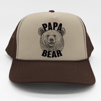 Vintage Papa Bear Father  Trucker Hat