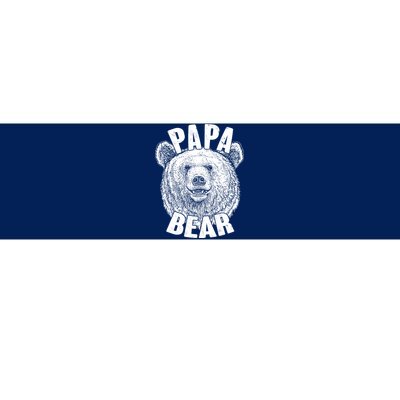 Vintage Papa Bear Father  Bumper Sticker