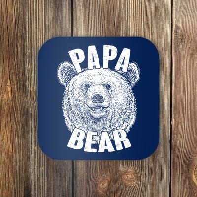 Vintage Papa Bear Father  Coaster