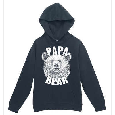 Vintage Papa Bear Father  Urban Pullover Hoodie