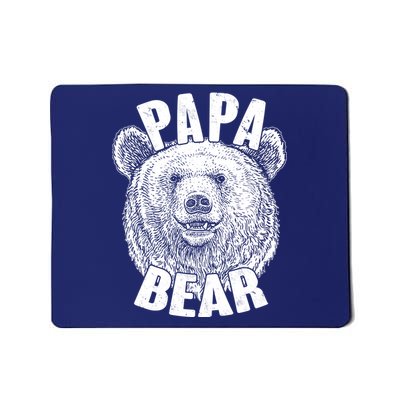 Vintage Papa Bear Father  Mousepad