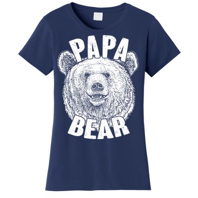 Vintage Papa Bear Father  Women's T-Shirt