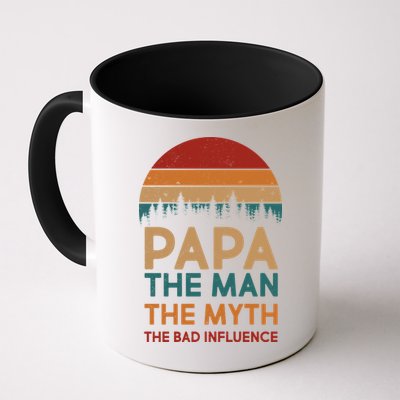 Vintage Papa Man Myth The Bad Influence Mug