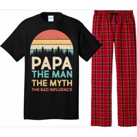 Vintage Papa Man Myth The Bad Influence Pajama Set