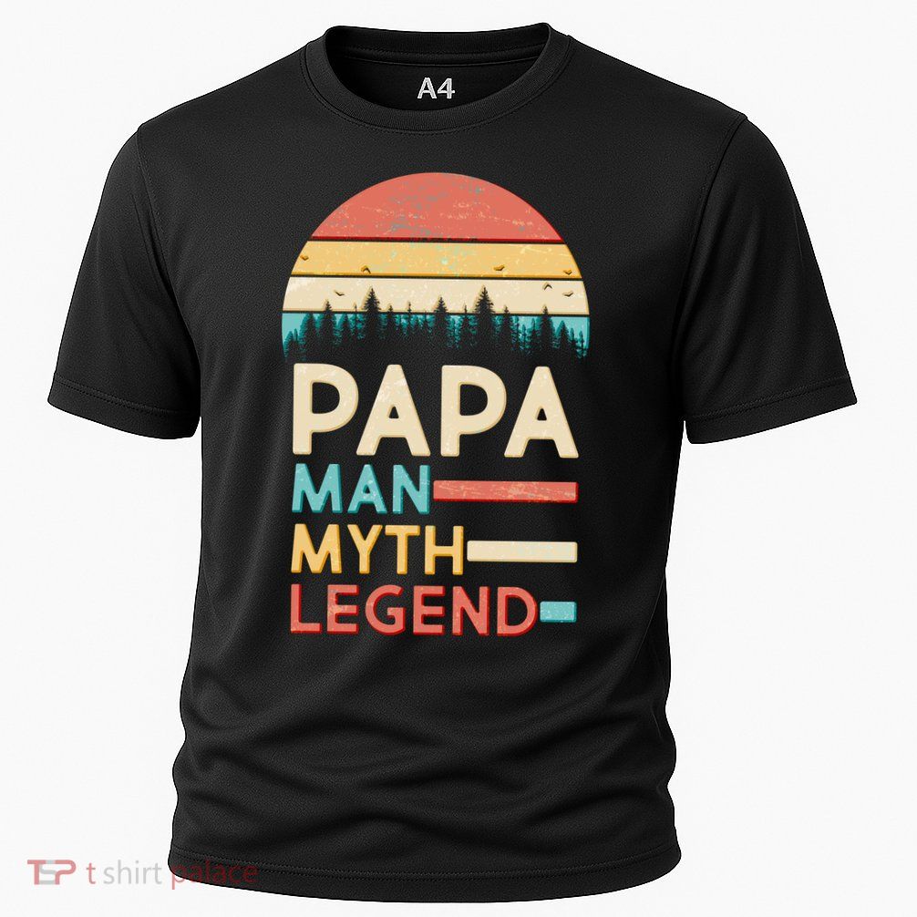 Vintage Papa The Man Myth Legend Performance Shirt