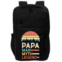 Vintage Papa The Man Myth Legend Impact Tech Backpack