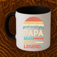 Vintage Papa The Man Myth Legend Mug