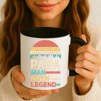 Vintage Papa The Man Myth Legend Mug